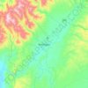 Mapa topográfico Keningau, altitud, relieve