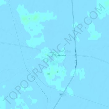 Mapa topográfico Юста, altitud, relieve
