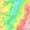 Mapa topográfico Shotley Bridge, altitud, relieve