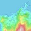 Mapa topográfico O Río Pequeno, altitud, relieve