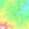 Mapa topográfico La Palma 1, altitud, relieve
