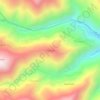 Mapa topográfico Pucara, altitud, relieve