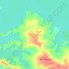 Mapa topográfico West Poblacion, altitud, relieve
