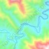 Mapa topográfico Medias Coloradas, altitud, relieve