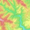 Mapa topográfico Beeson, altitud, relieve