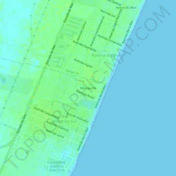 Mapa topográfico Mariápolis, altitud, relieve