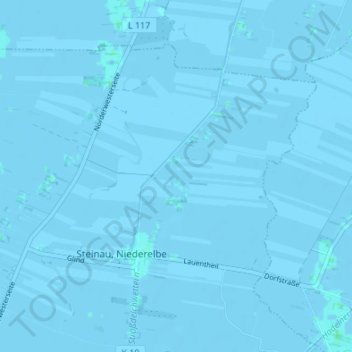 Mapa topográfico Norderende, altitud, relieve