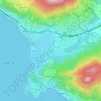 Mapa topográfico Loibichl, altitud, relieve