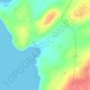 Mapa topográfico Sandwick, altitud, relieve