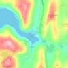 Mapa topográfico Voe, altitud, relieve