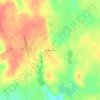 Mapa topográfico Hilltop Lakes, altitud, relieve