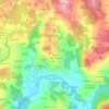 Mapa topográfico Receá, altitud, relieve