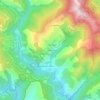 Mapa topográfico L'Elzière, altitud, relieve