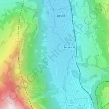 Mapa topográfico Devis, altitud, relieve