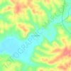 Mapa topográfico Hurricane Mills, altitud, relieve
