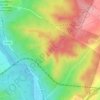Mapa topográfico Valpalomero Vista Noroeste, altitud, relieve