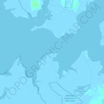 Mapa topográfico Iverness, altitud, relieve