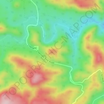 Mapa topográfico Mount Evelyn, altitud, relieve