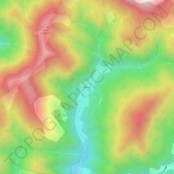 Mapa topográfico Borne, altitud, relieve