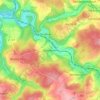 Mapa topográfico Oberähren, altitud, relieve