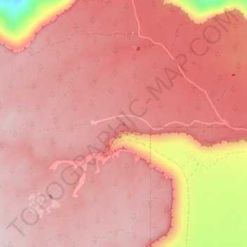 Mapa topográfico Gooseberry Mesa, altitud, relieve