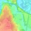 Mapa topográfico Les Mesles, altitud, relieve