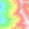 Mapa topográfico Pamparca, altitud, relieve