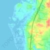 Mapa topográfico West Falmouth, altitud, relieve