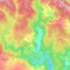 Mapa topográfico Revel, altitud, relieve