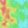 Mapa topográfico les Ronzières, altitud, relieve