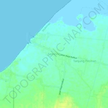 Mapa topográfico Semiring, altitud, relieve