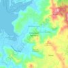 Mapa topográfico Kecamatan Sekotong, altitud, relieve