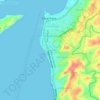 Mapa topográfico Mallusetasi, altitud, relieve