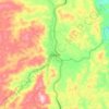 Mapa topográfico Vegachí, altitud, relieve