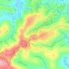 Mapa topográfico Bagam, altitud, relieve