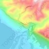 Mapa topográfico Puncak Darma, altitud, relieve