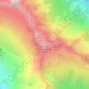 Mapa topográfico Cima del Calvo centrale, altitud, relieve