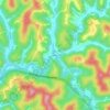 Mapa topográfico Newton, altitud, relieve