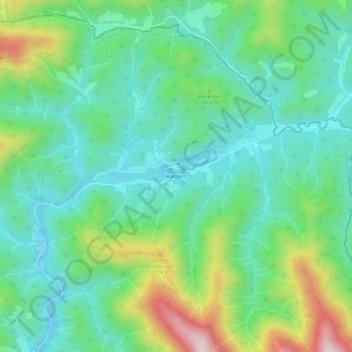 Mapa topográfico Walstern, altitud, relieve