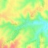 Mapa topográfico Średnia Karczma, altitud, relieve