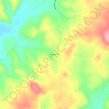 Mapa topográfico Kilburnie, altitud, relieve