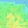Mapa topográfico Sanlanta, altitud, relieve