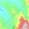 Mapa topográfico Delicias Alto, altitud, relieve