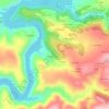 Mapa topográfico Abeledo, altitud, relieve