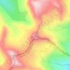 Mapa topográfico Trico Peak, altitud, relieve