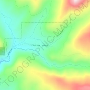 Mapa topográfico Jonesville, altitud, relieve