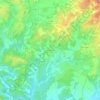 Mapa topográfico Berrícano, altitud, relieve