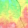Mapa topográfico Druju, altitud, relieve