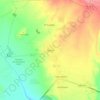 Mapa topográfico Marín, altitud, relieve