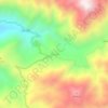 Mapa topográfico Ihuari, altitud, relieve